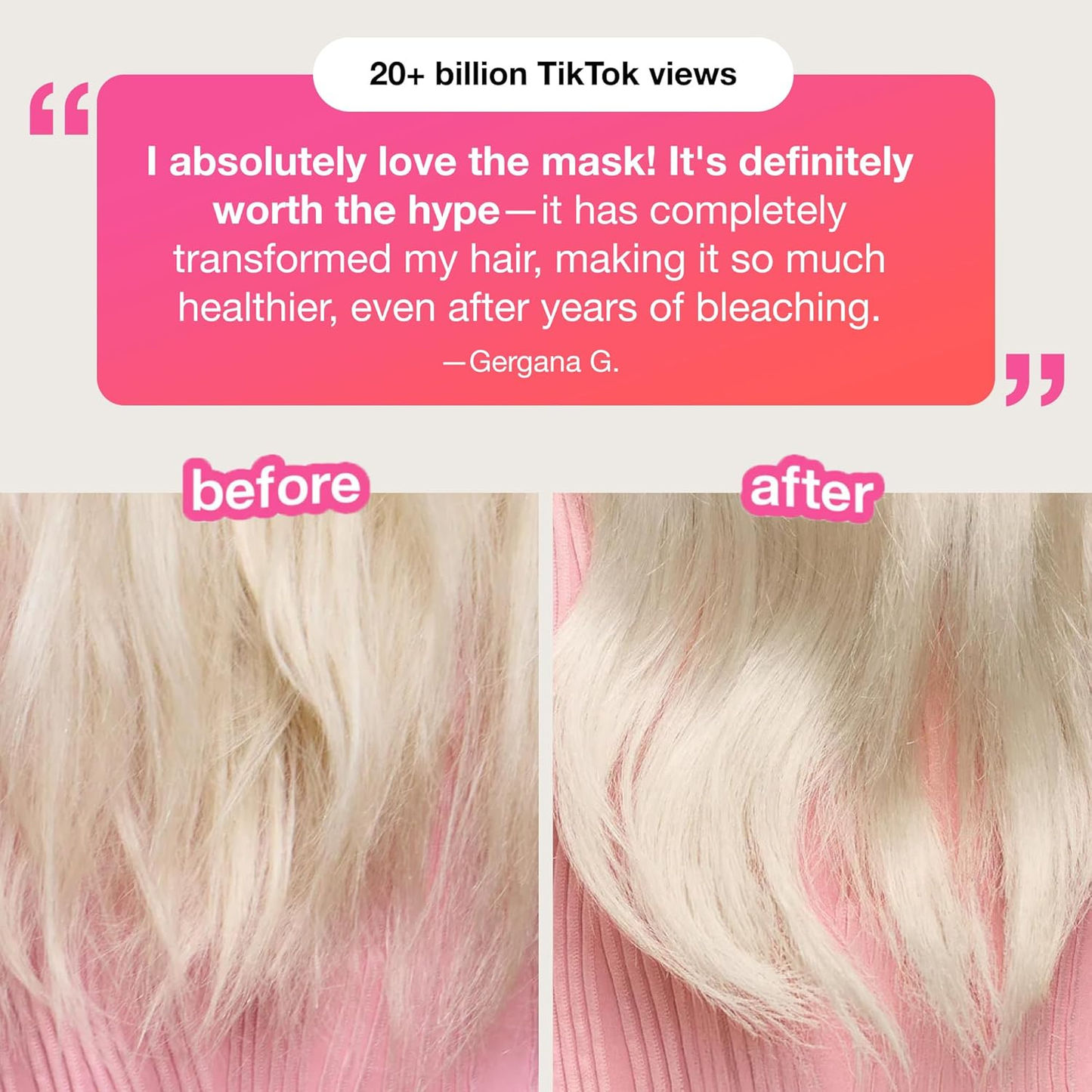 Leave-In Molecular Repair Hair Mask 50ml 1.7 Oz for Dry, Damaged & Color-Treated Hair by K18