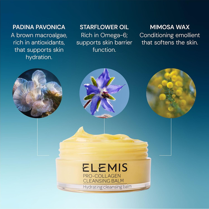 ELEMIS Pro-Collagen Cleansing Balm Hydrating Makeup Remover & Facial Cleanser 3.50 oz