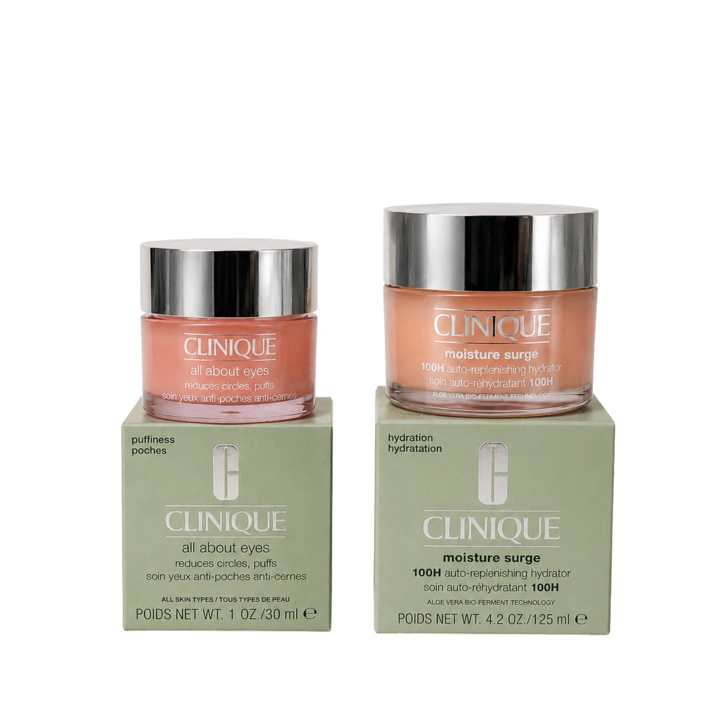 Clinique Moisture Surge 100H Hydrator & All About Eyes Eye Cream Set