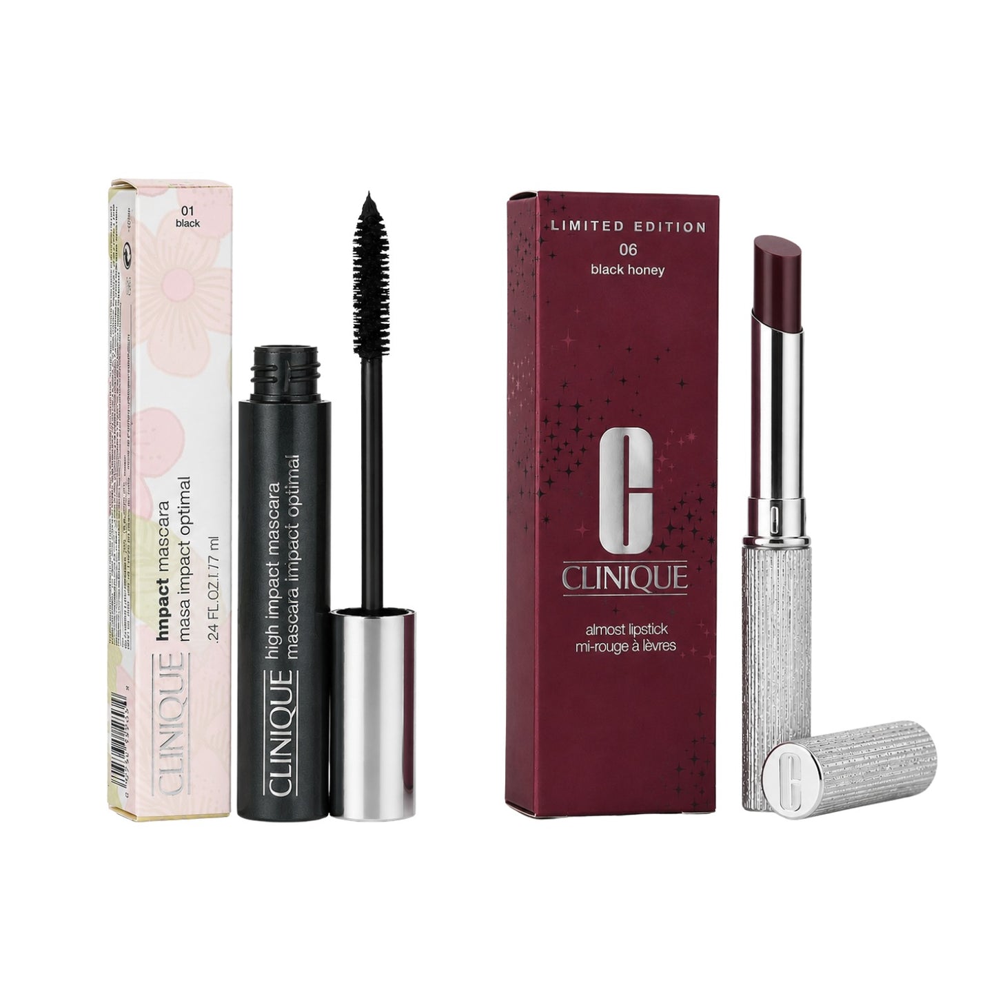 Clinique Black Honey Lipstick & High Impact Mascara Makeup Set