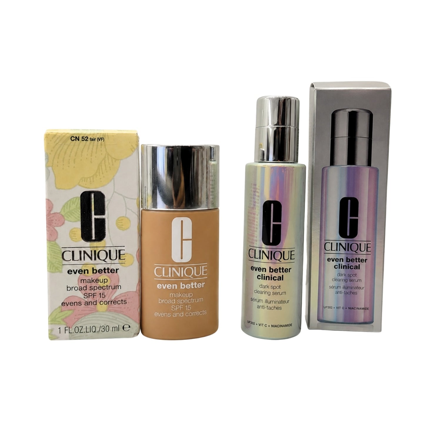 Clinique Even Better Foundation SPF 15 & Dark Spot Serum Set
