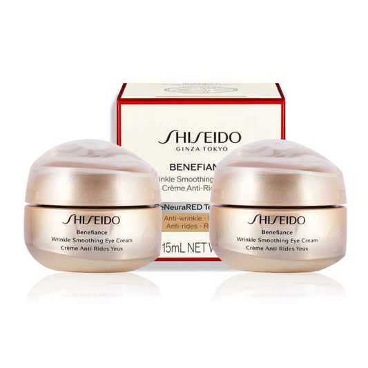 Shiseido Benefiance Wrinkle Smoothing Eye Cream 15 ml 2Pack